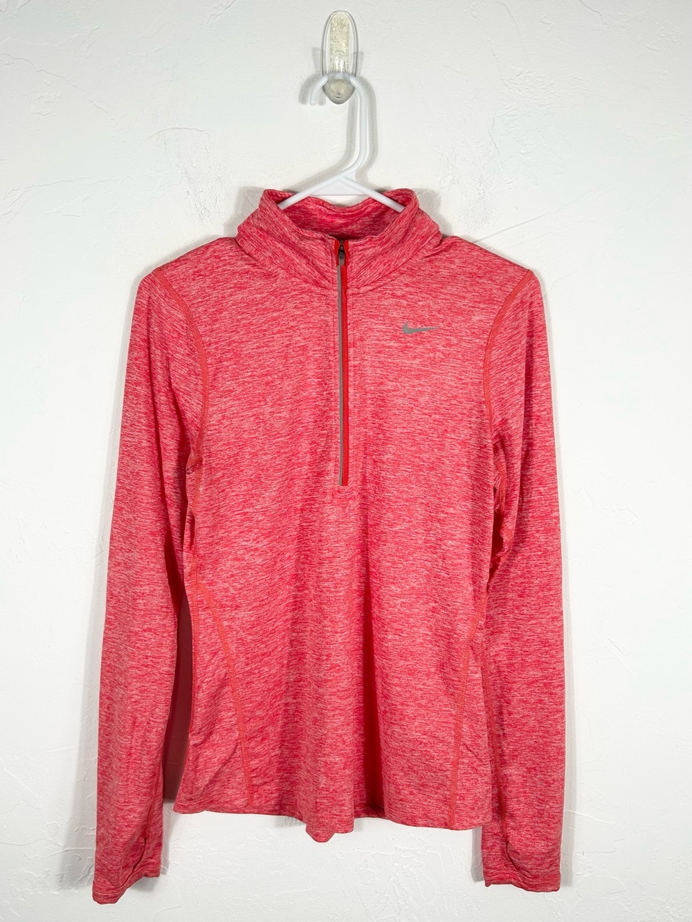 Nike Running Dri-FIT Element Half-Zip Pullover Pink Heather Coral Women's XS